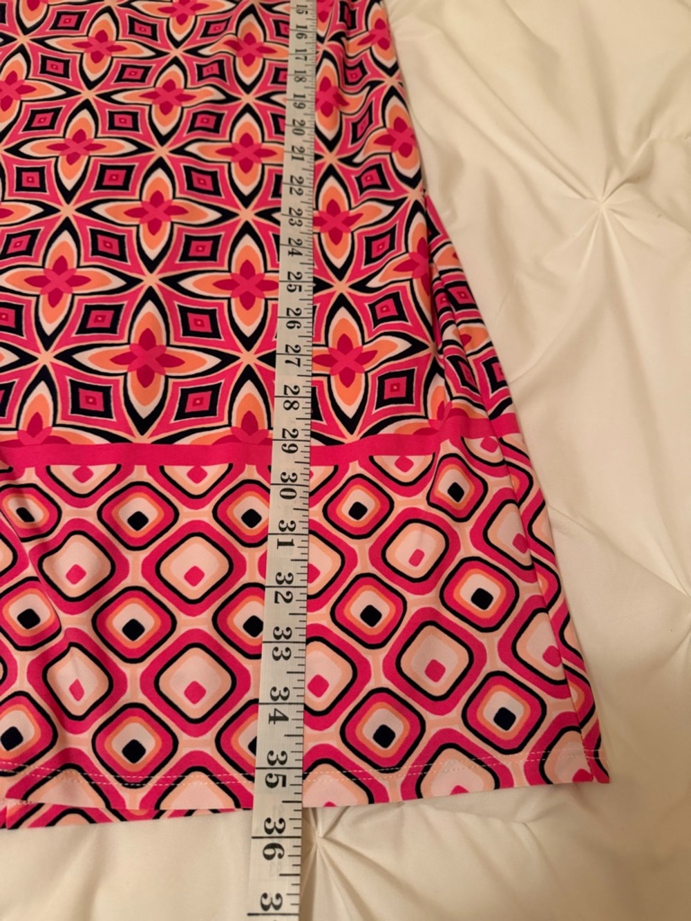 NWOT Eliza J Pink and Black Geometric Half Sleeve Dress Women Size 10 - Picture 10 of 11